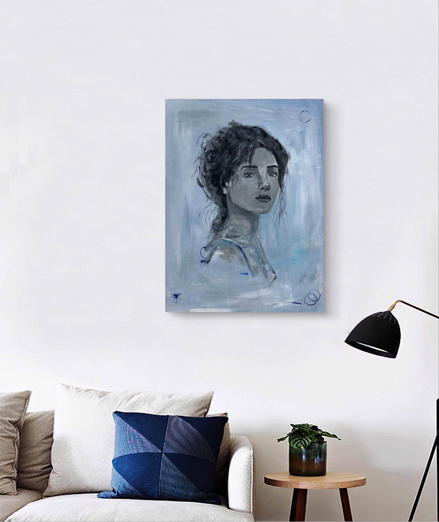Woman in Blue